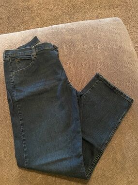 Wrangler Men's Straight Jeans in Dark Blue